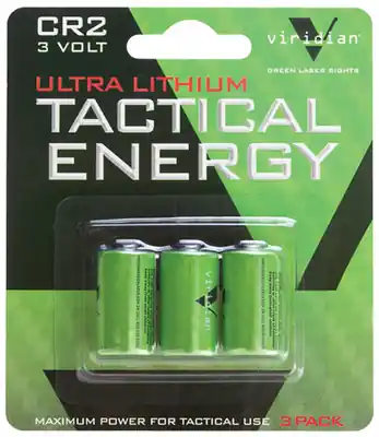Hassle-Free Returns | Viridian Tactical Energy Ultra Lithium CR2 Batteries 3-Pack