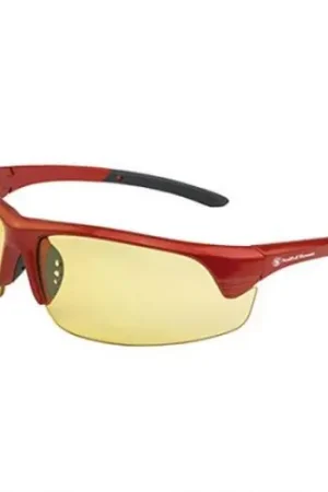 Just Added | S&W Corporal Half Frame Shooting Glasses Red Frame Amber Lens