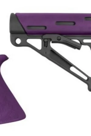 Factory Price | Hogue AR15/M16 Kit Finger Groove Beavertail Grip OverMolded Collapsible Stock Purple